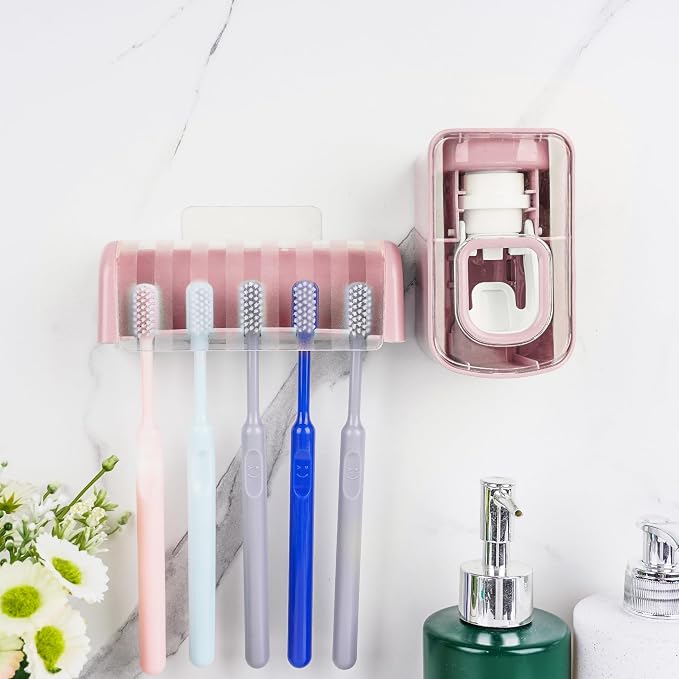 5 Slots Wall Mount Toothbrush Holder - Image 4