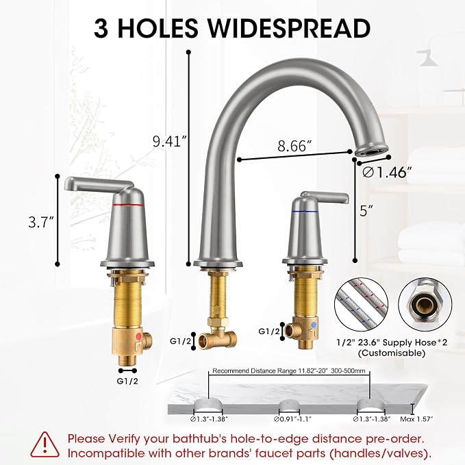 High Flow Roman Tub Faucet - Image 2