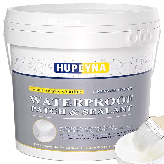 Invisible Waterproof Agent, 1.32 Gal Hupeyna Waterproof Sealant, Waterproofing by HUPEYNA