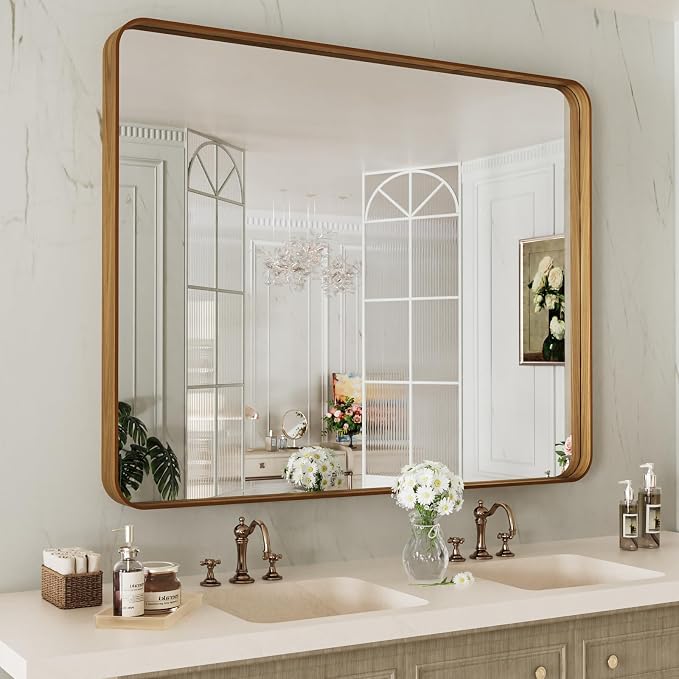 LOAAO 40X36 Inch Bathroom Mirror by LOAAO
