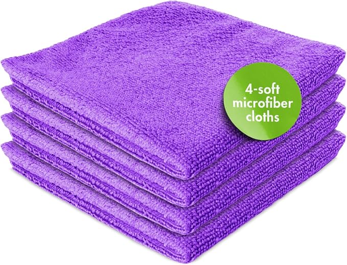 Screen Mom Screen Cleaner Purple Microfiber Cloths - Image 2