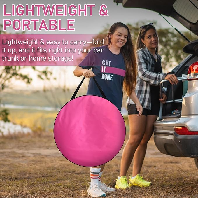 Pop Up Privacy Shower Tent, Portable Outdoor Bathroom Toilet Changing Dressing - Image 6