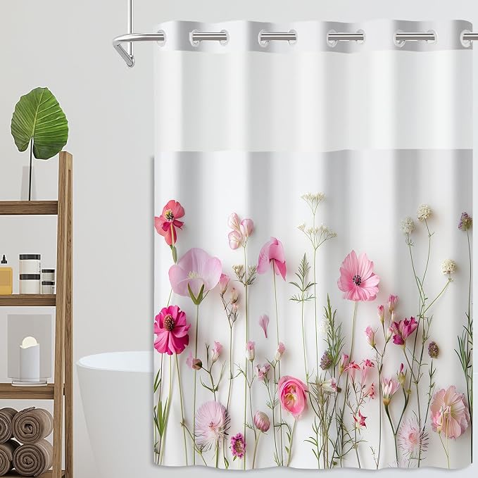 No Hook Shower Curtain Set - Image 7