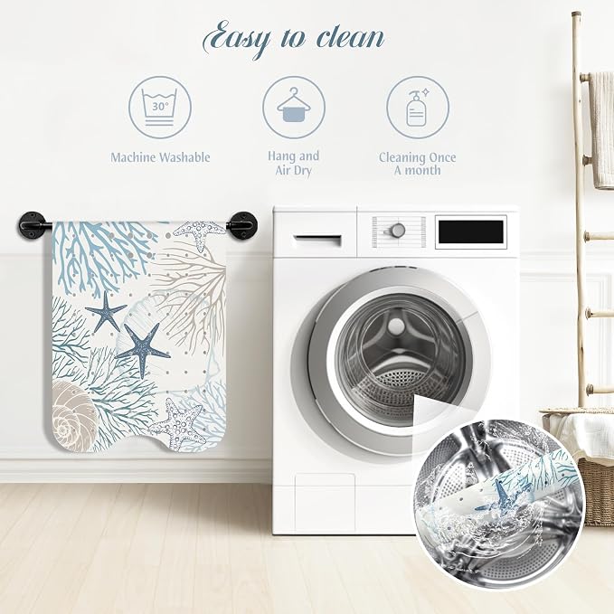 SHUCHING Starfish Coral Bath Mat - Image 4