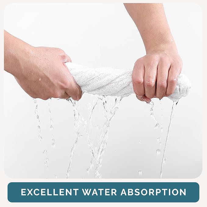 Casa Platino 100% Cotton Washcloths 6 Pack - Image 5