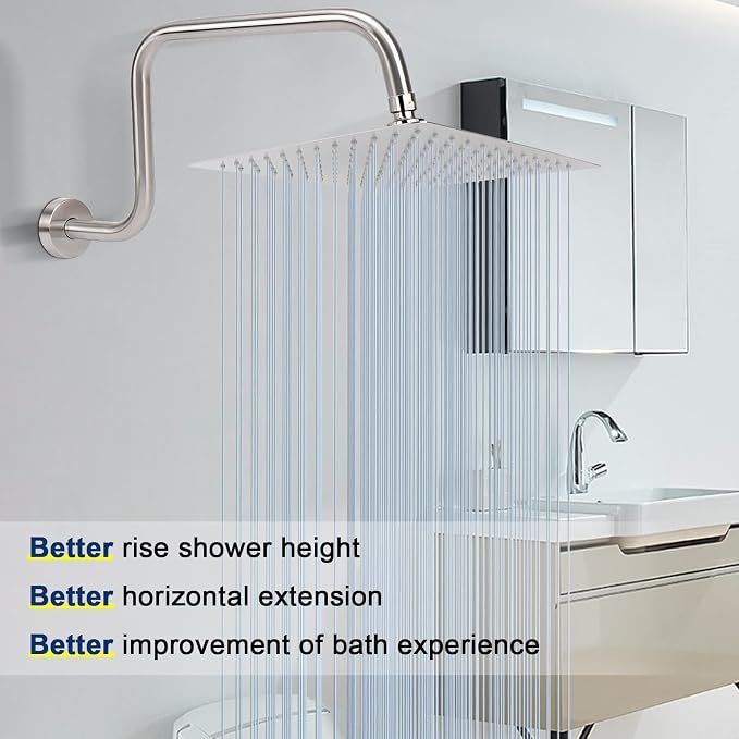 NearMoon S Shape Shower Extension Arm - Image 5