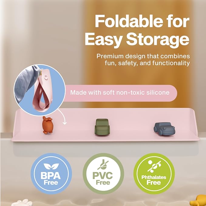 Original PlayPad, Bathtub Splash Guard Play Shelf - Image 4