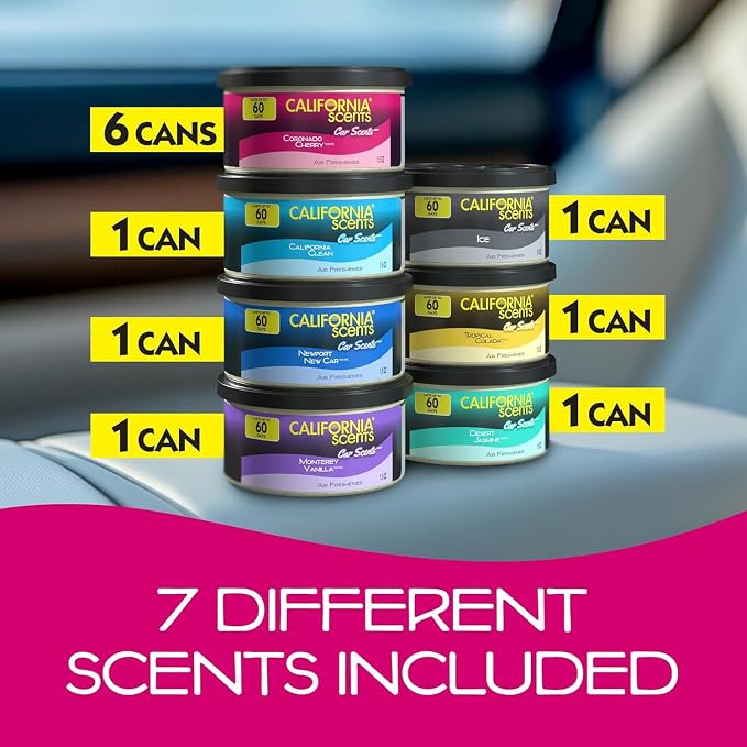 California Scents Can Air Freshener and Odor Neutralizer, Stocking Stuffers - Image 2