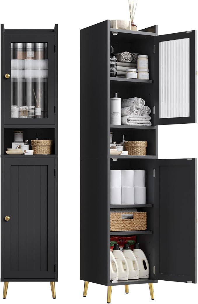 Bathroom Storage Cabinet, Slim Bathroom Storage Cabinet by ElevateYourHome%EF%BC%8CEnhanceEver