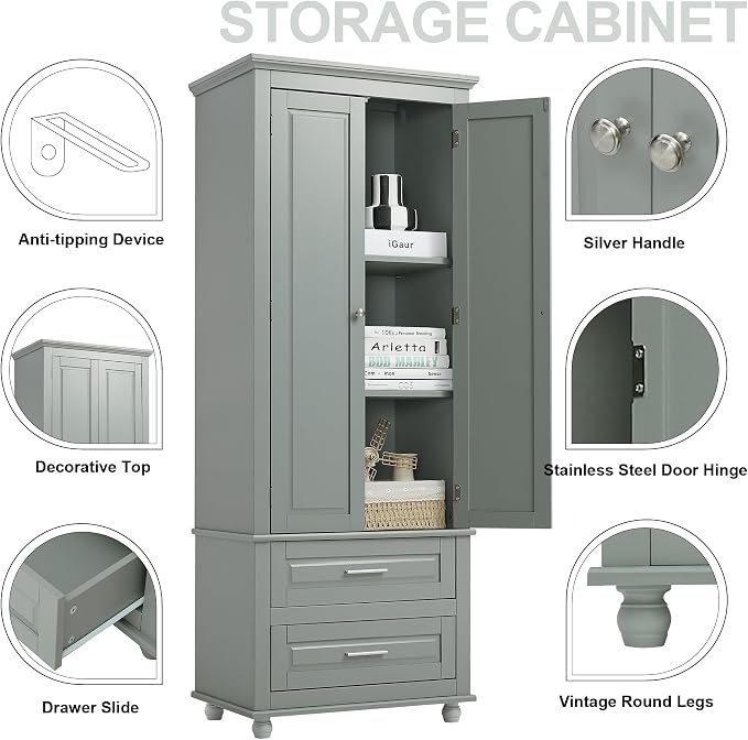 Polibi Tall Storage Cabinet - Image 3