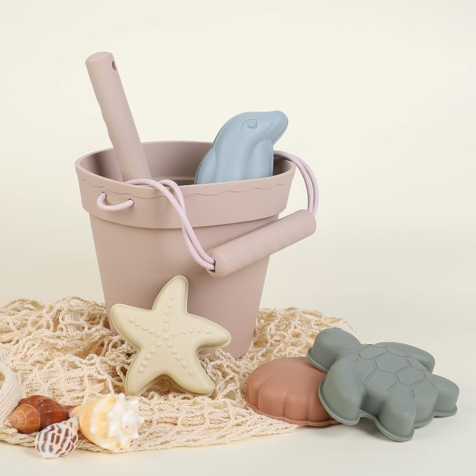BLUE GINKGO Modern Baby Toys | Travel Friendly Beach Set | Silicone Bucket - Image 3