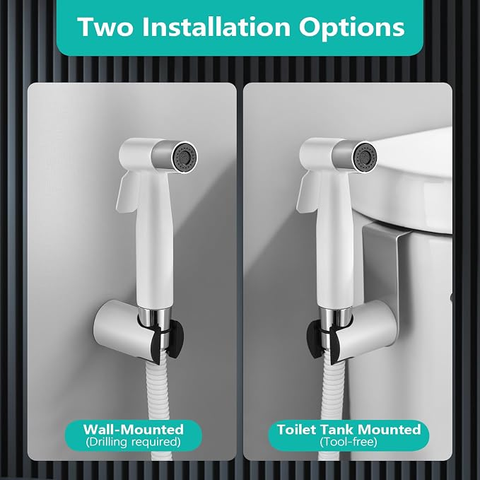 BARROCK Handheld Bidet Sprayer for Toilet, Stainless Steel Metal Made Baby - Image 2