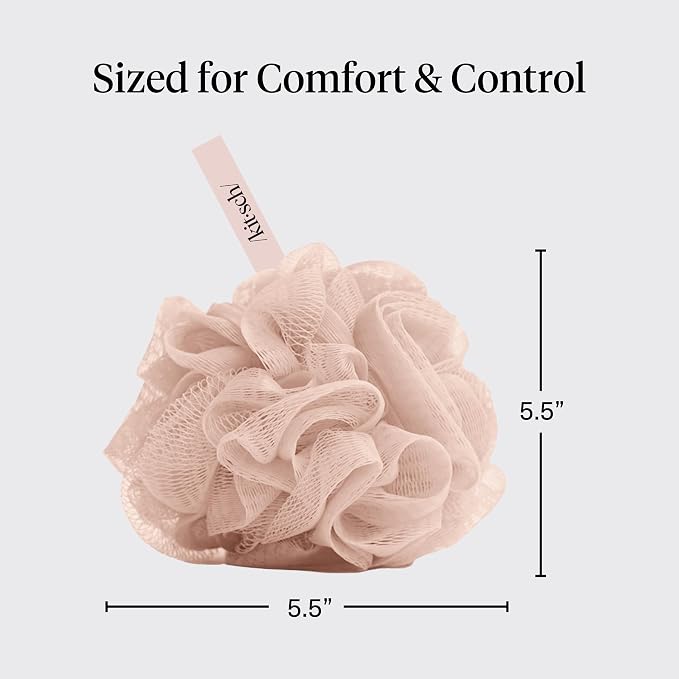 Kitsch Shower Loofah – Soft Mesh Body Scrubber & Bath Sponge - Image 3