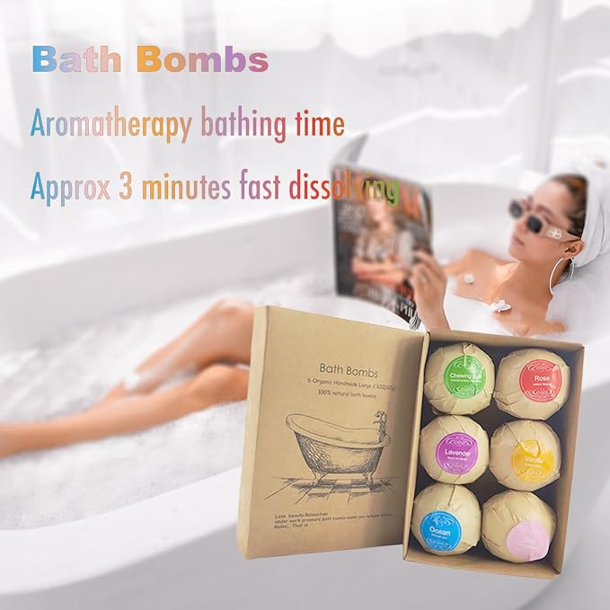 Bath Bombs Gift Set 6 Pack - Image 7