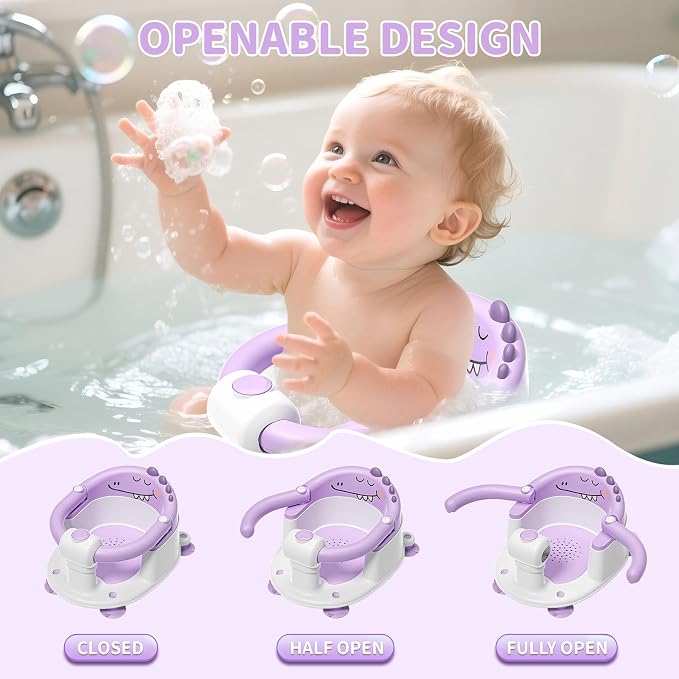 TPN Baby Bath Seat for Babies 6 Months & Up, Non-Slip Toddler Bath Seat - Image 4