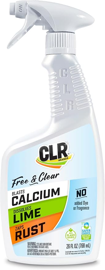 CLR Brands® Calcium, Lime & Rust Remover Free & Clear, No Dyes or Fragrances by CLR