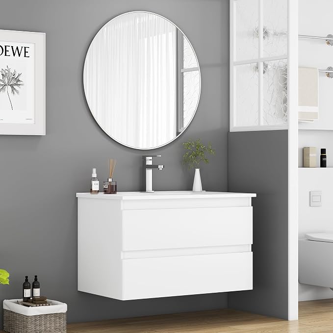 32" Wall Mounted Bathroom Vanity - Image 3