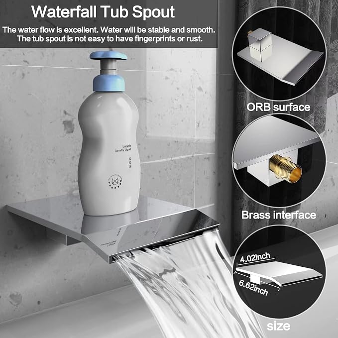 Shower System Rain Shower Faucet Set - Image 7