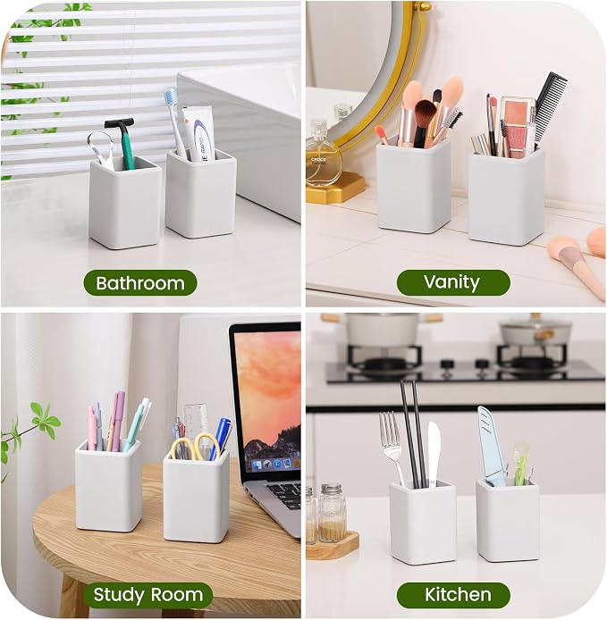 Luxspire Toothbrush Holders 2 Pack, Fast Drying Toothbrush Holders - Image 3