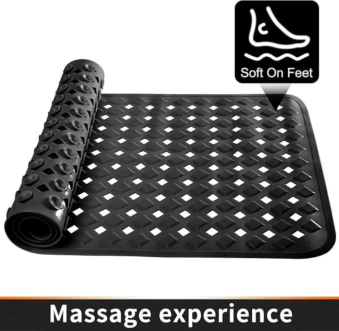 Yimobra Non Slip Bath Mat, Super Strong Suction Cups, 34.5"x15.5"Long Tub Mat - Image 8