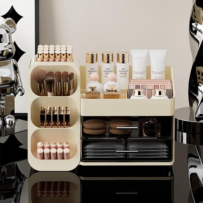 Makeup Organizer with Drawers for Vanity, Spacious Cosmetic Display Case - Image 3
