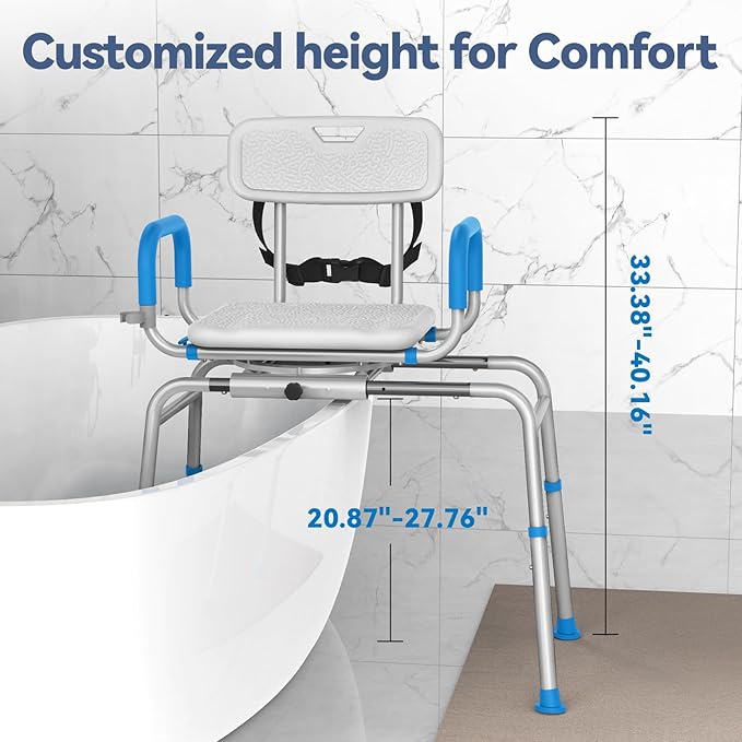 FSA/HSA Eligible Sliding Shower Chair Tub Transfer Bench - Image 4
