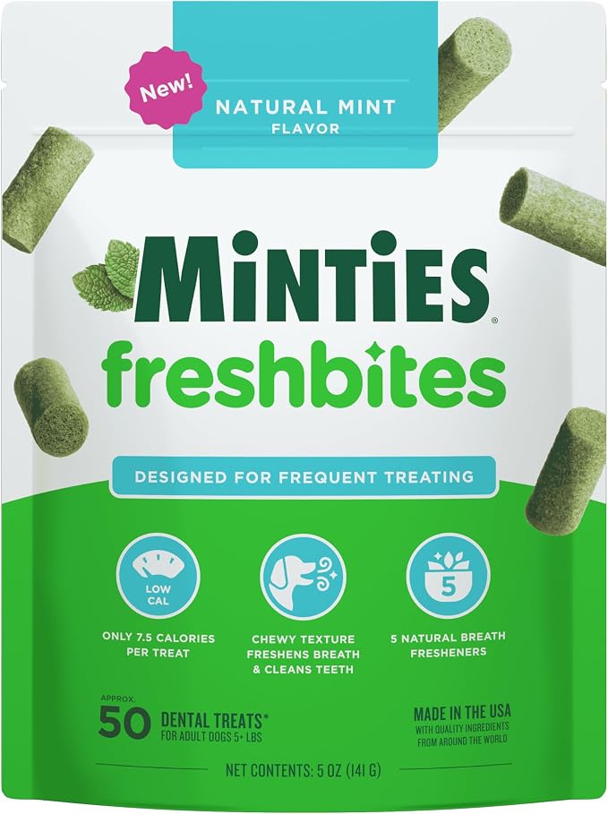 Minties FreshBites Soft and Chewy Dental Treats by Minties