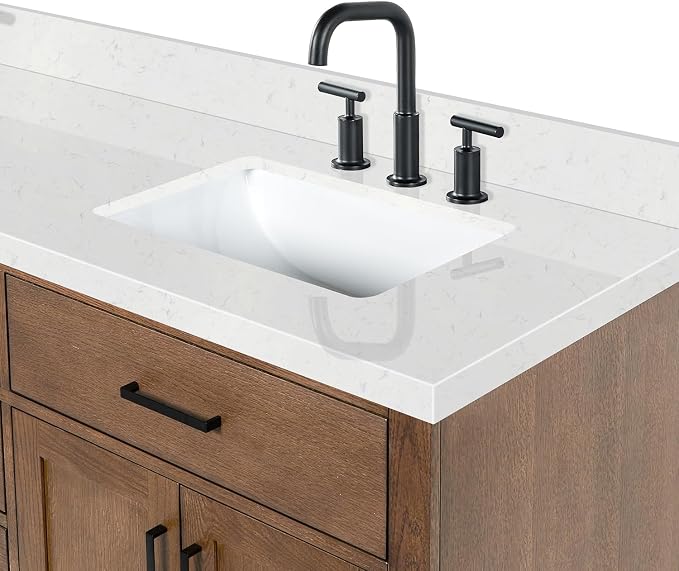 ARIEL Hepburn 72 Inch Double Rectangle Sink Bathroom Vanity - Image 14