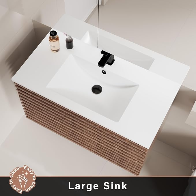 LUCKWIND 36" Floating Bathroom Vanity - Image 5