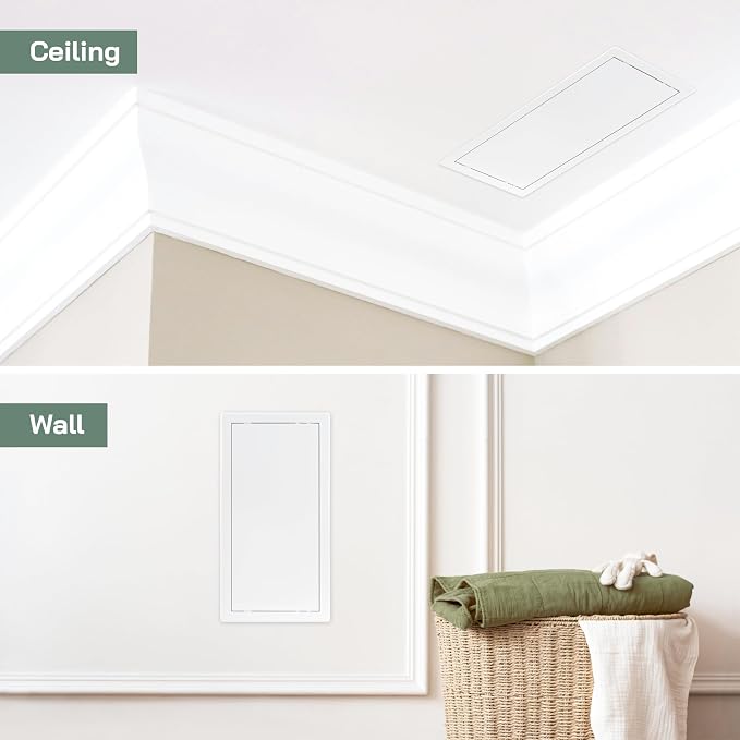 Vent Systems White ABS Plastic Access Panel 8 x 16 Inch - Image 5