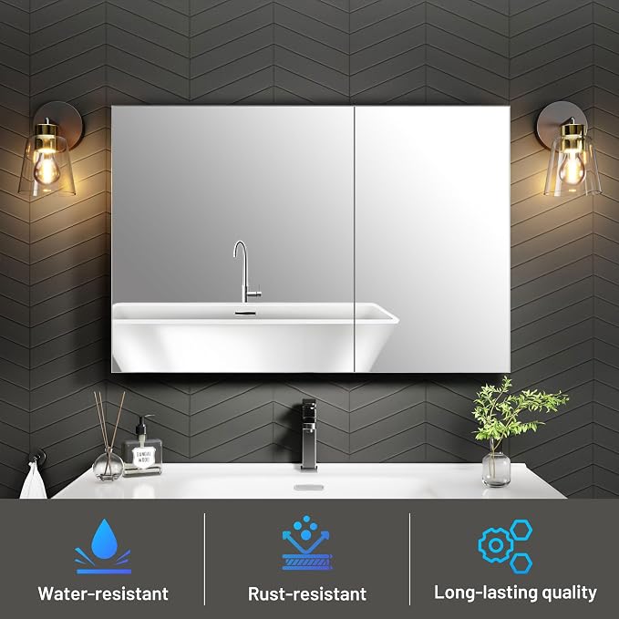 36 x 24 Medicine Cabinet Mirror - Image 3