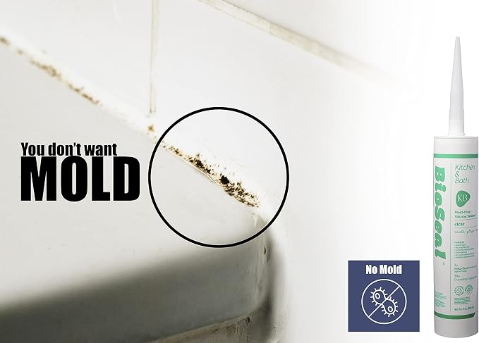Translucent BioSeal 100% Silicone Sealant Caulk Kitchen and Bath Grade - Image 4