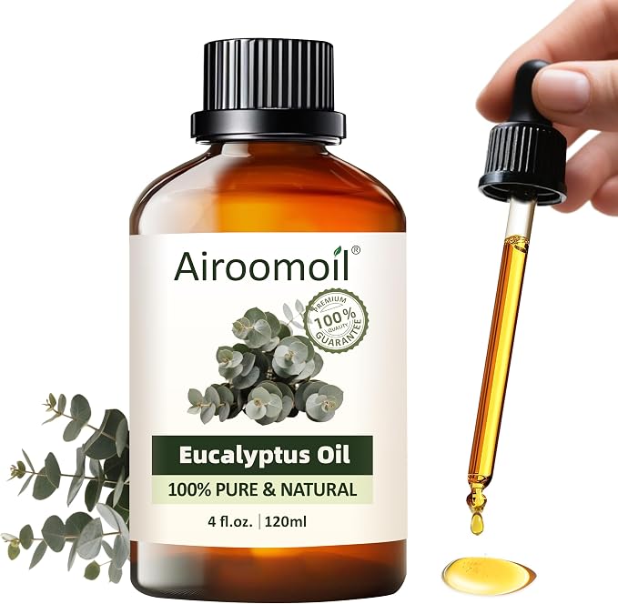 Pure Eucalyptus Essential Oil, 100% Natural Eucalyptus Essential Oil, Premium by Airoomoil