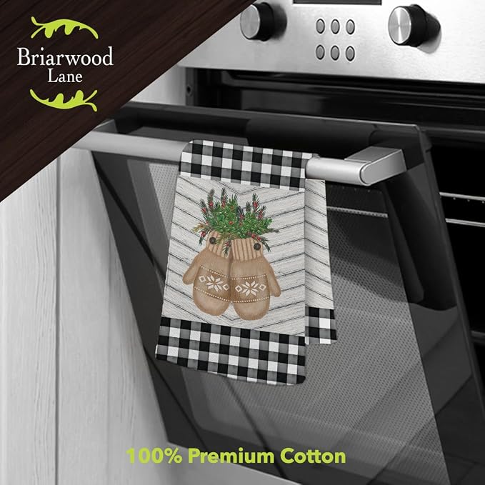 Briarwood Lane Farmhouse Mittens Hand Towel - Image 2