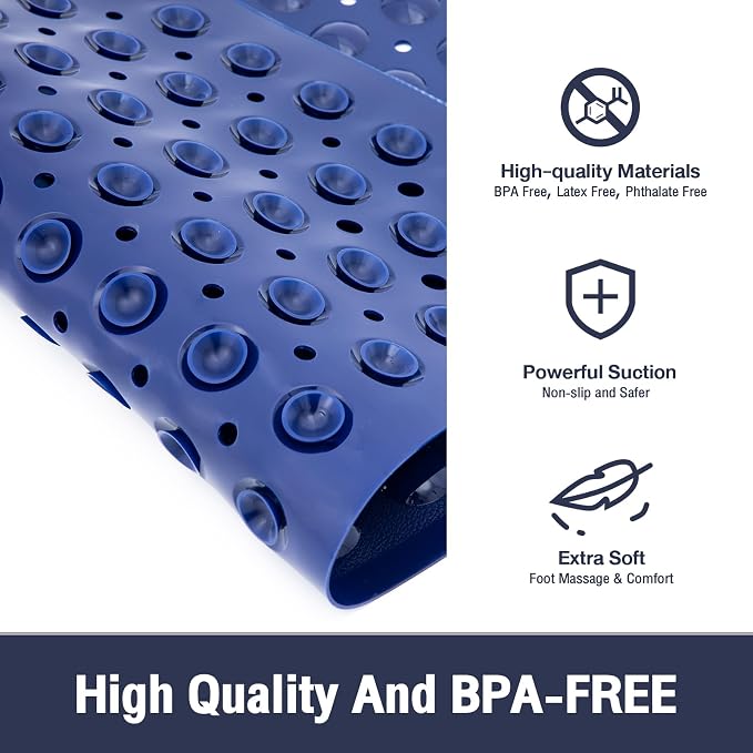 Square Shower Bathtub Mat Non Slip - Image 2