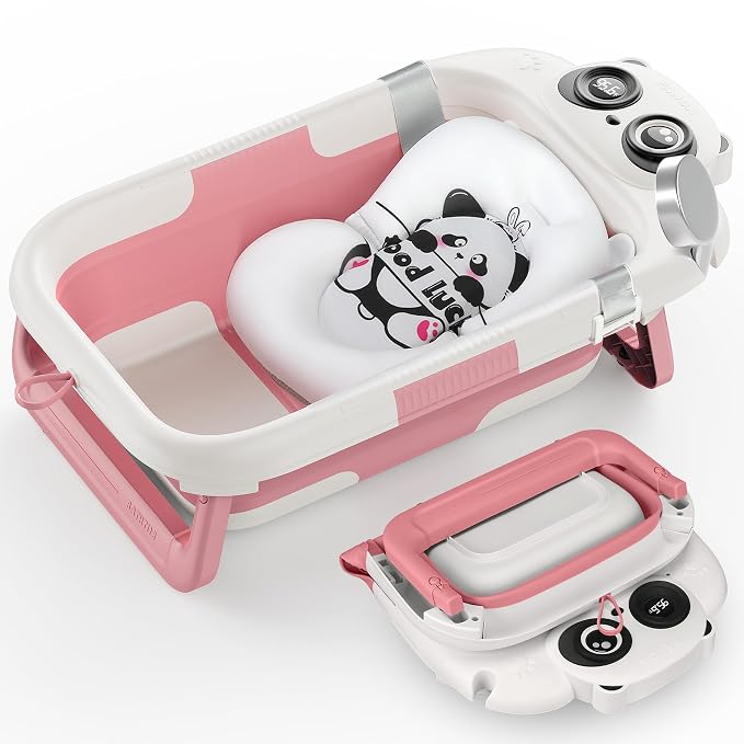 Foldable Baby Bathtub, Lightweight Bathtub by WXXM