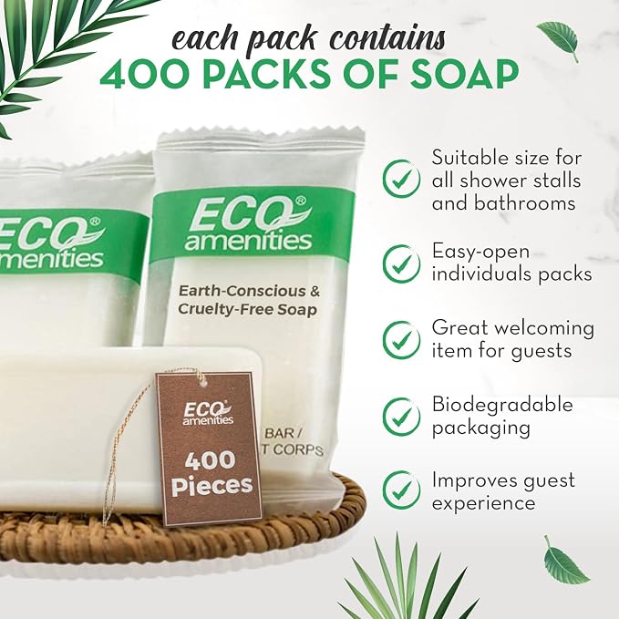 ECO Amenities Travel Size Bar Soap - Image 3