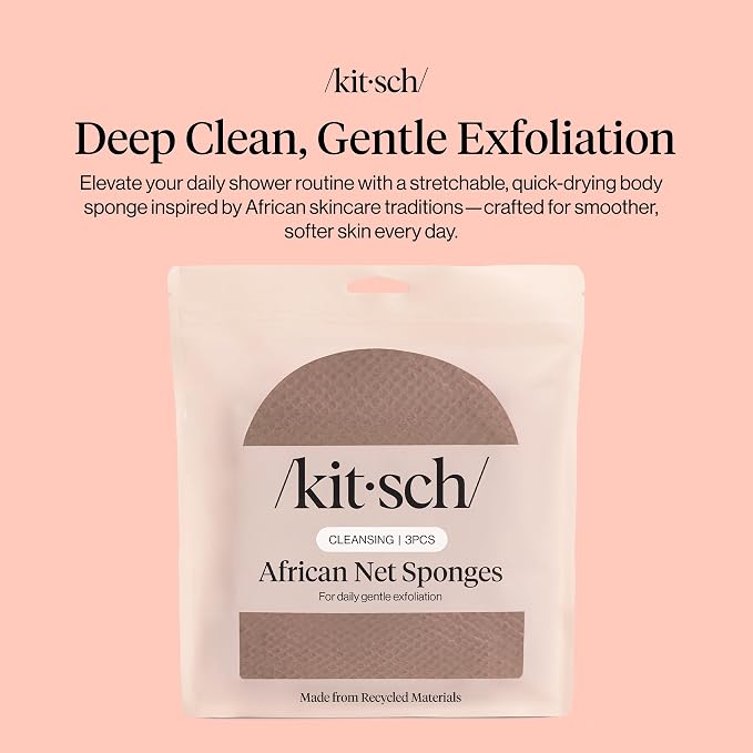 Kitsch African Net Sponge – Exfoliating Body Scrubber - Image 2