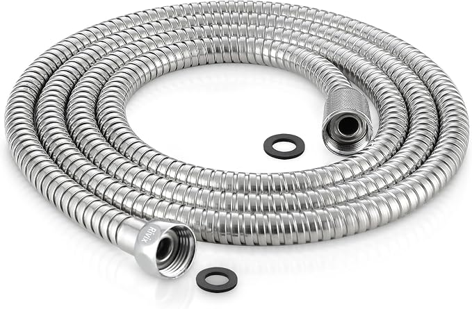 79 Inch Extra Long Stainless Steel Shower Hose by Rivix