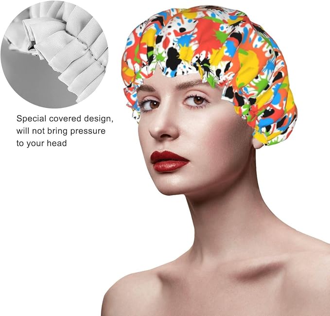 Double Waterproof Layers Shower Caps - Image 4