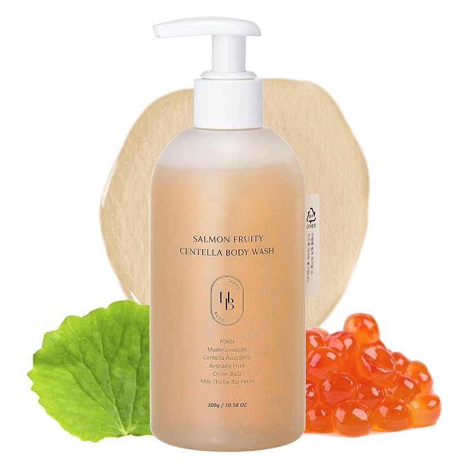 HEVEBLUE Salmon Fruity Centella Body Wash by HEVEBLUE