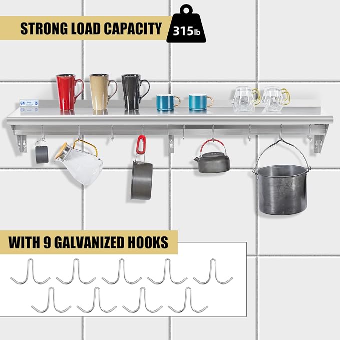 Hally Stainless Steel Shelf - Image 4