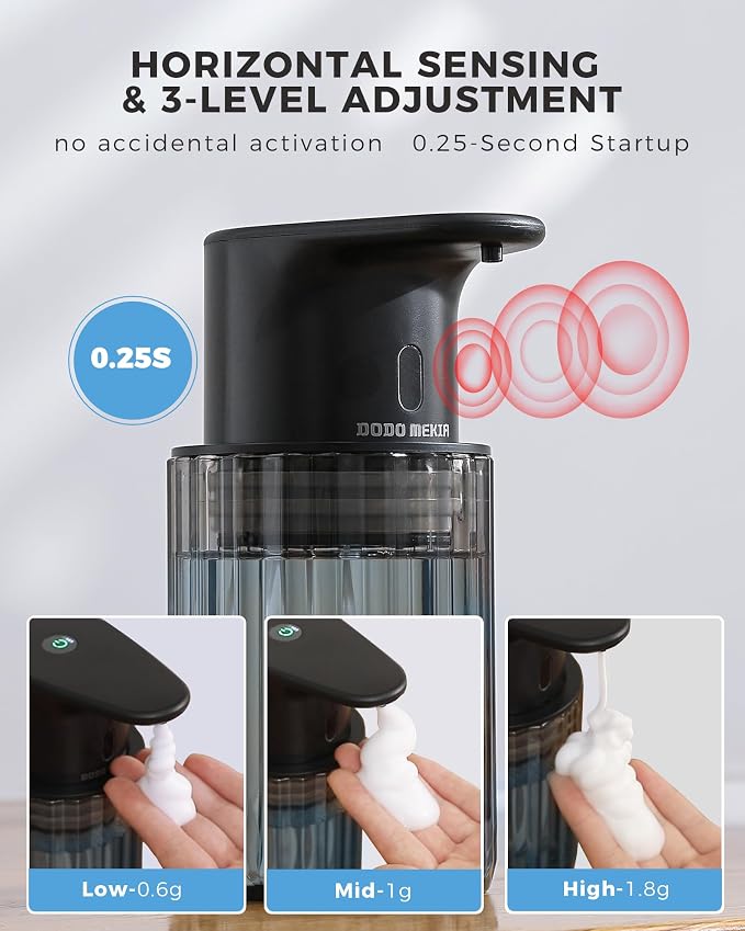 Automatic Foaming Soap Dispenser Touchless, 10oz/300ml Rechargeable, 3 - Image 3