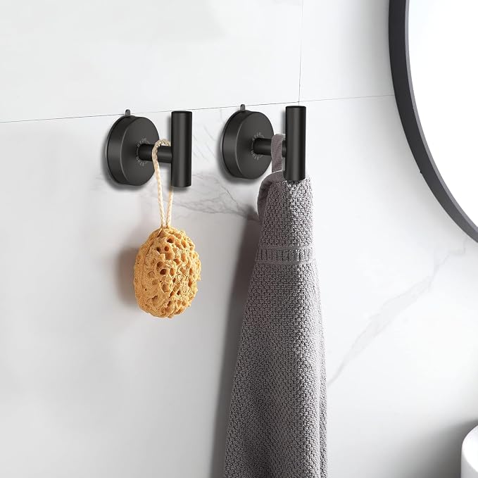 DGYB Large Suction Cup Hooks for Shower Set of 4 - Image 2