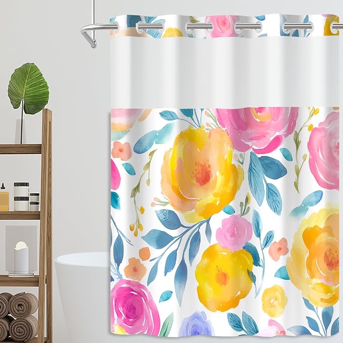 No Hook Shower Curtain Set - Image 7