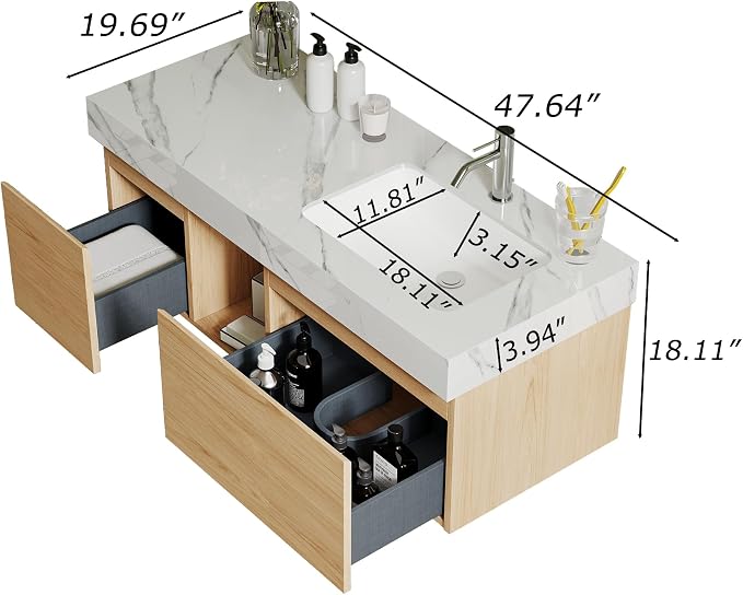 48 inch Floating Bathroom Vanity - Image 7