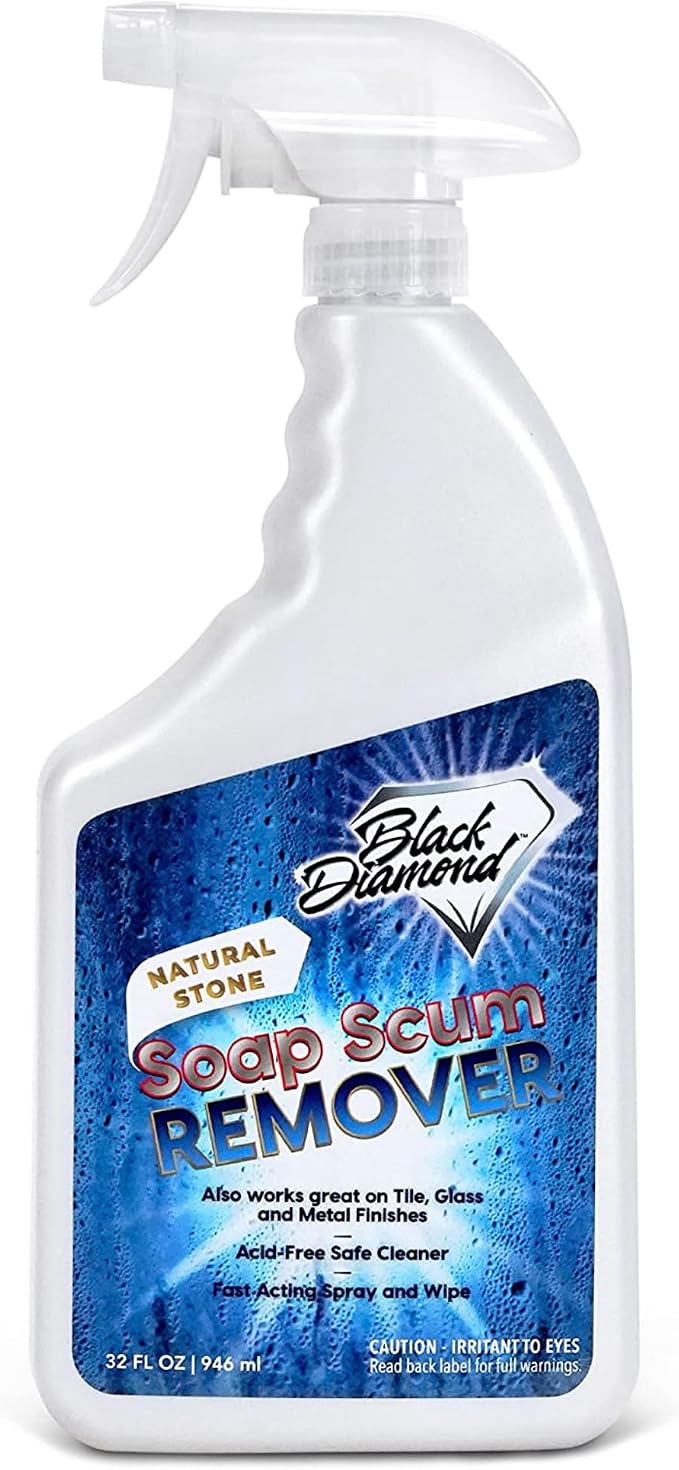 Black Diamond Stoneworks Natural Stone Shower Soap Scum Remover Spray. by BlackDiamondStoneworks