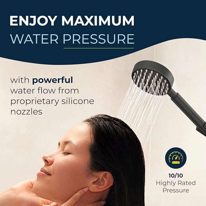 HammerHead Showers® Solid Metal 27.5 Inch Shower Slide Bar Set and Handheld - Image 4