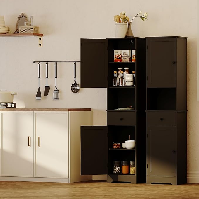 Tall Bathroom Cabinet, Storage Cabinet - Image 7