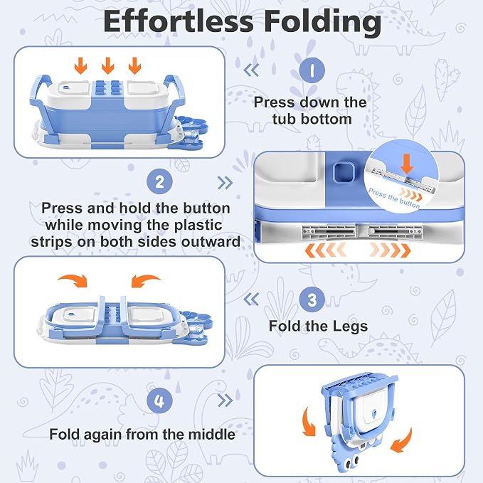 MoreFeel Collapsible Baby Bathtub - Image 4